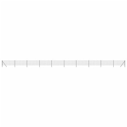 Recinzione Metallica Antracite 0,8x25 m in Acciaio Zincato