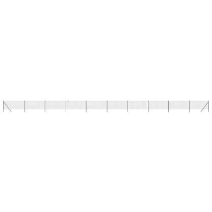 Recinzione Metallica Antracite 1,1x25 m in Acciaio Zincato