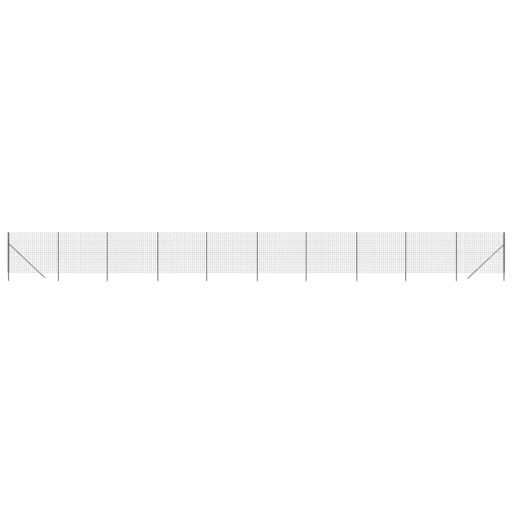 Recinzione Metallica Antracite 1,8x25 m in Acciaio Zincato