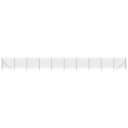 Recinzione Metallica Antracite 1,8x25 m in Acciaio Zincato