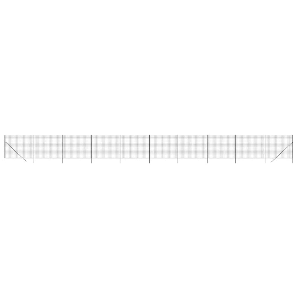 Recinzione Metallica Antracite 2,2x25 m in Acciaio Zincato