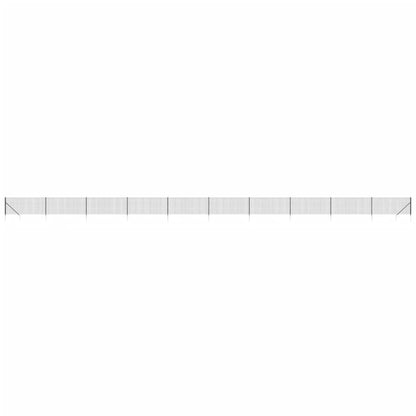 Recinzione Metallica con Picchetti Ancoraggio Antracite 0,8x25m