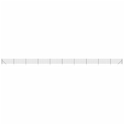 Recinzione Metallica con Picchetti Ancoraggio Antracite 1,1x25m