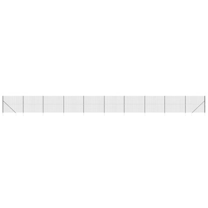 Recinzione Metallica con Picchetti Ancoraggio Antracite 1,4x25m