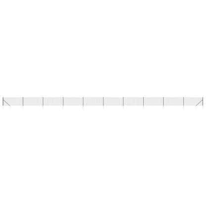 Recinzione Metallica con Picchetti Ancoraggio Antracite 0,8x25m