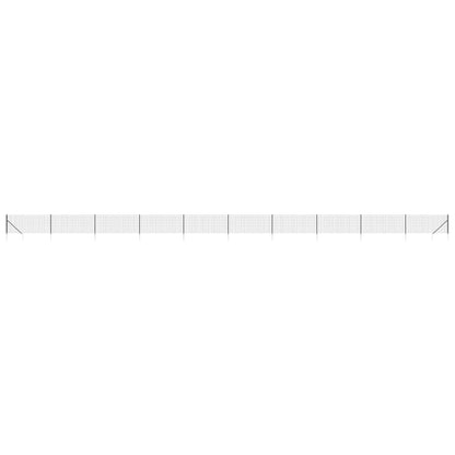 Recinzione Metallica con Picchetti Ancoraggio Antracite 1,1x25m