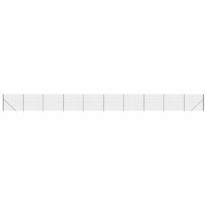 Recinzione Metallica con Picchetti Ancoraggio Antracite 1,4x25m