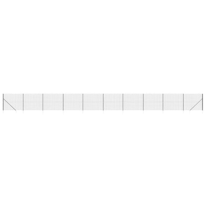 Recinzione Metallica con Picchetti Ancoraggio Antracite 1,6x25m