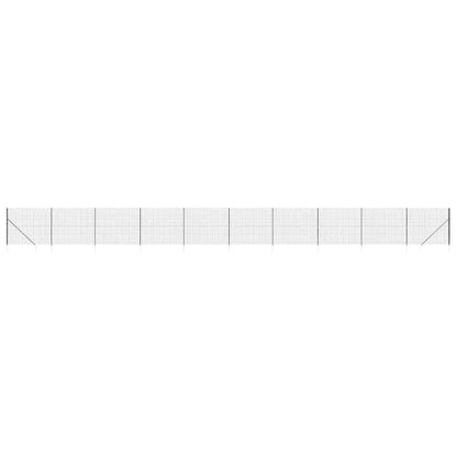 Recinzione Metallica con Picchetti Ancoraggio Antracite 1,6x25m