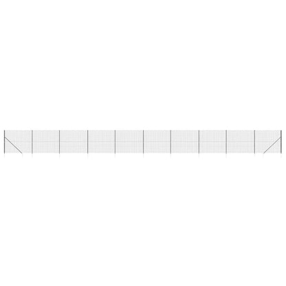 Recinzione Metallica con Picchetti Ancoraggio Antracite 1,8x25m