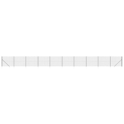 Recinzione Metallica con Picchetti Ancoraggio Antracite 2x25 m