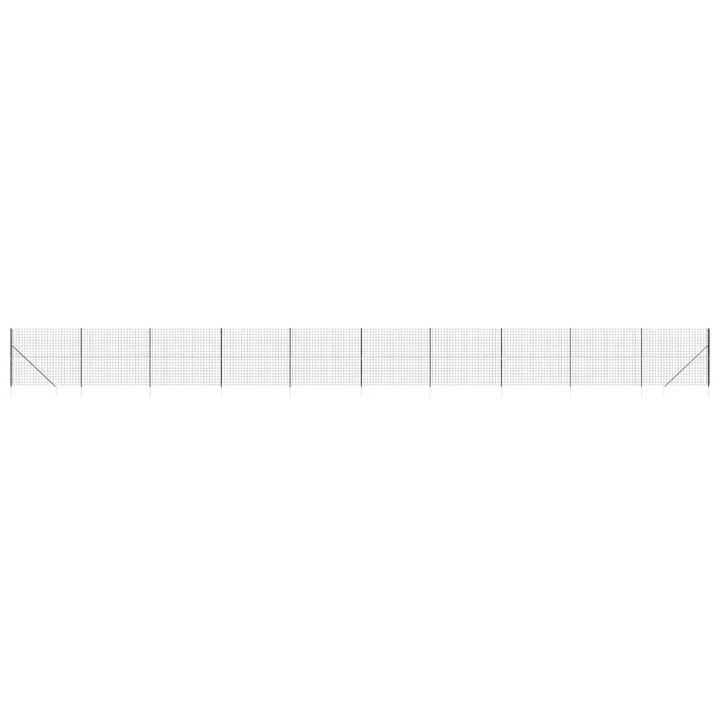 Recinzione Metallica con Picchetti Ancoraggio Antracite 2,2x25m