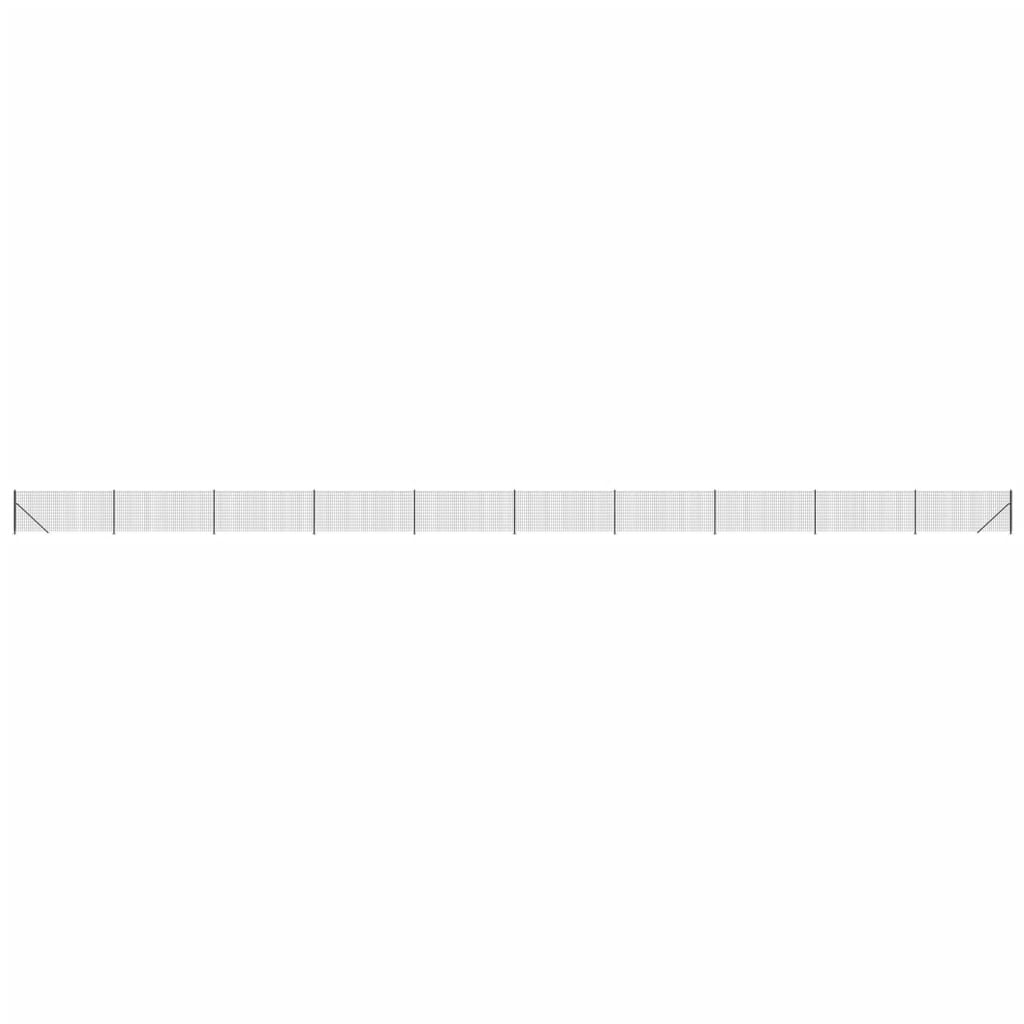 Recinzione Metallica con Flangia Antracite 0,8x25 m
