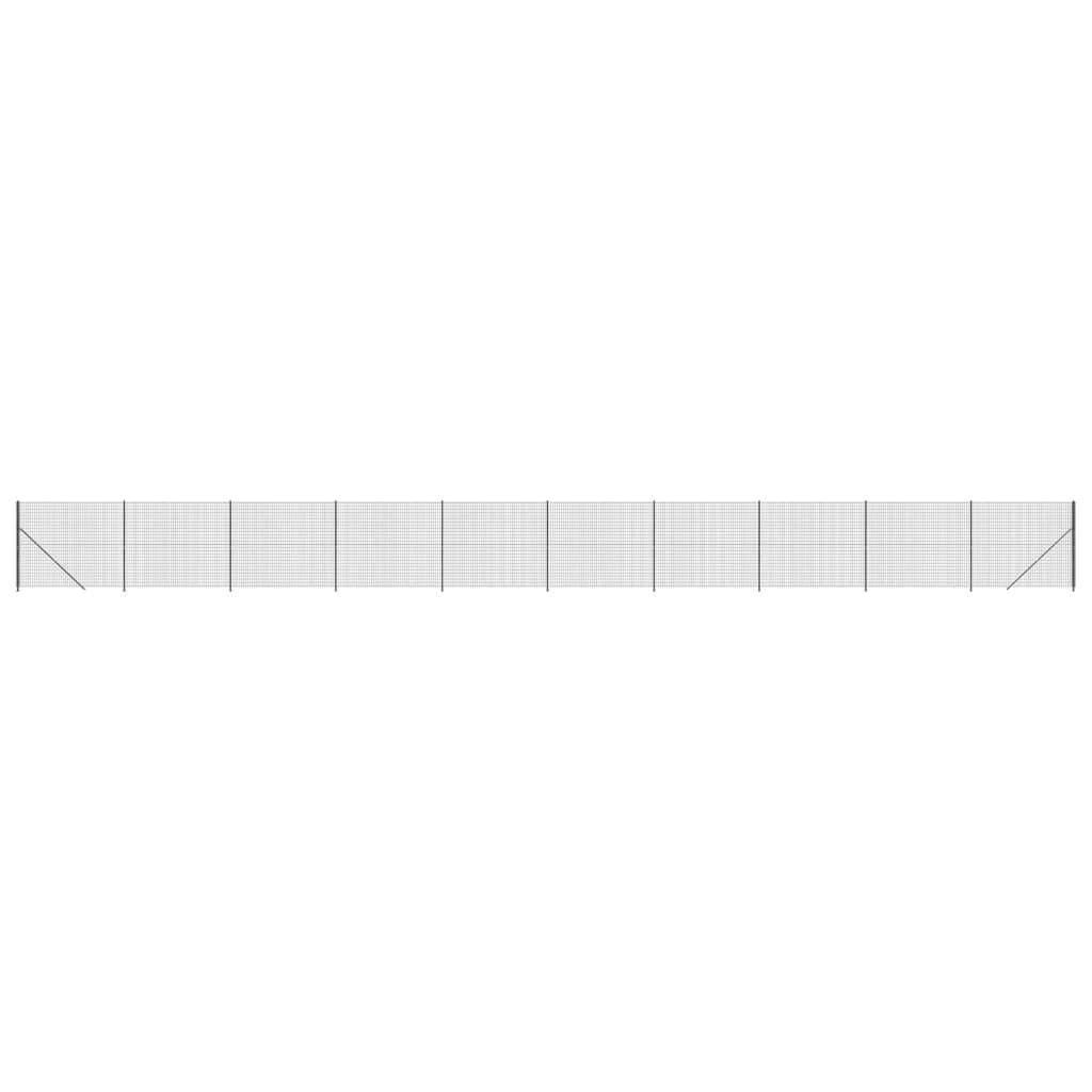 Recinzione Metallica con Flangia Antracite 1,4x25 m