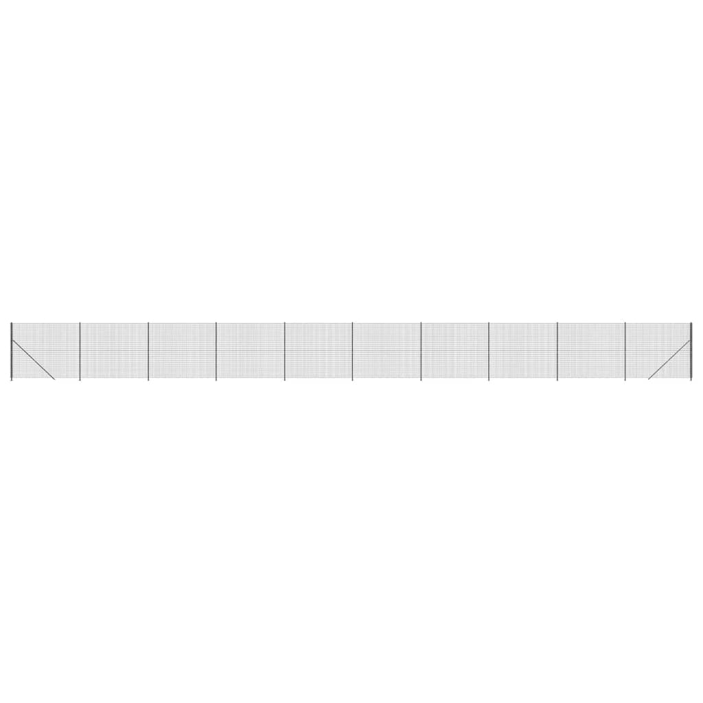 Recinzione Metallica con Flangia Antracite 1,6x25 m
