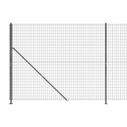 Recinzione Metallica con Flangia Antracite 2x25 m