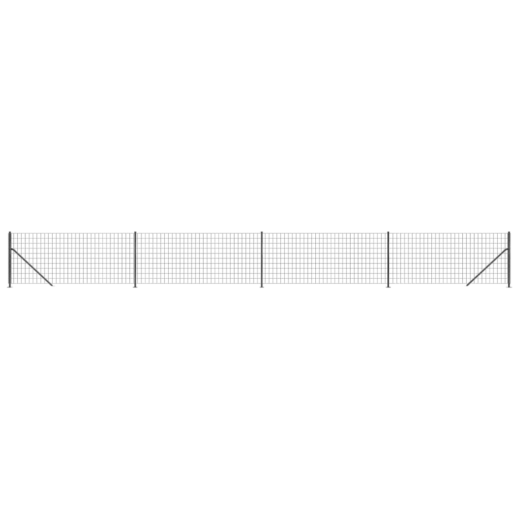 Recinzione Metallica con Flangia Antracite 1x10 m