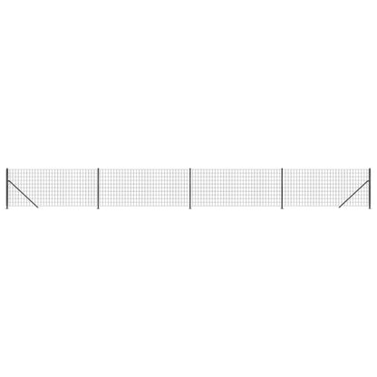 Recinzione Metallica con Flangia Antracite 1x10 m