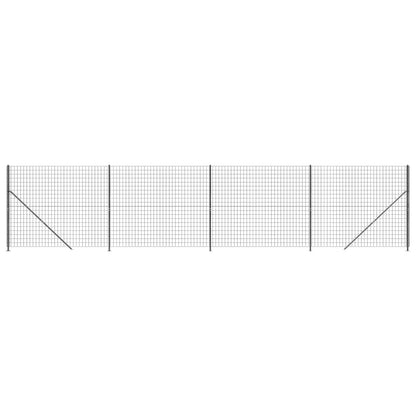 Recinzione Metallica con Flangia Antracite 1,6x10 m