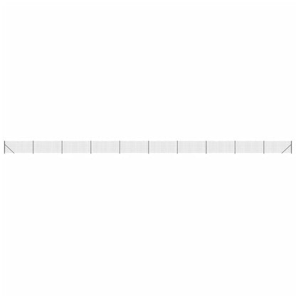 Recinzione Metallica con Flangia Antracite 0,8x25 m