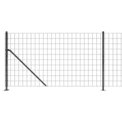 Recinzione Metallica con Flangia Antracite 0,8x25 m