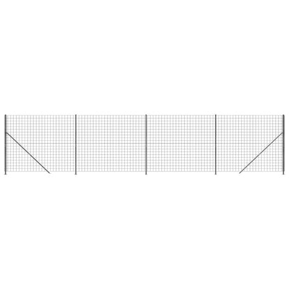 Recinzione Metallica con Flangia Antracite 1,4x10 m