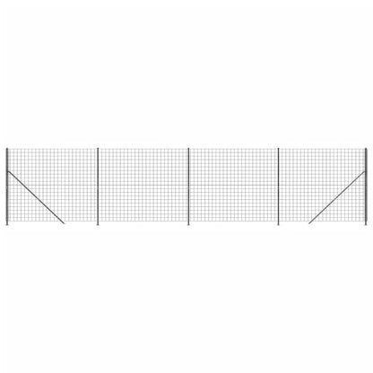 Recinzione Metallica con Flangia Antracite 1,6x10 m