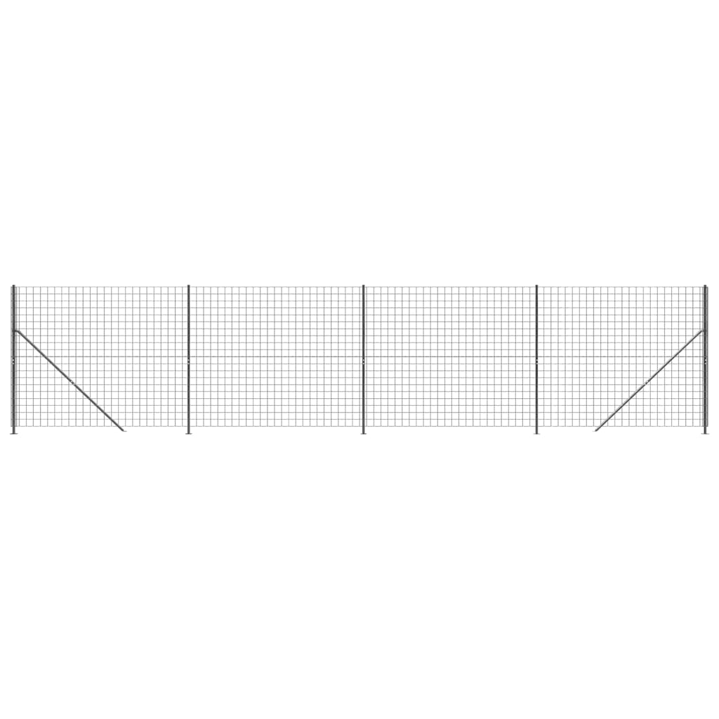 Recinzione Metallica con Flangia Antracite 2,2x10 m
