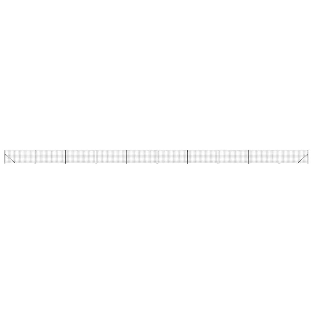 Recinzione Metallica con Flangia Antracite 0,8x25 m