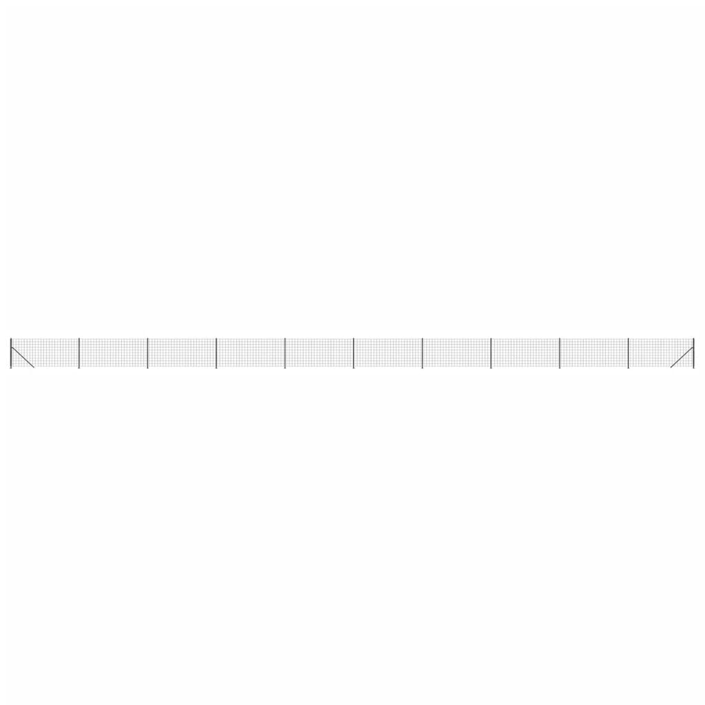 Recinzione Metallica con Flangia Antracite 1,1x25 m