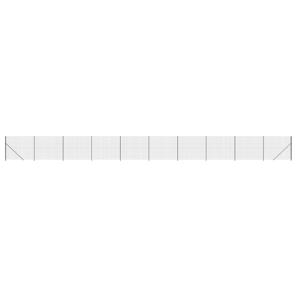 Recinzione Metallica con Flangia Antracite 1,4x25 m