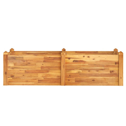 Fioriera Rialzata da Giardino 160x60x44cm Legno Massello Acacia