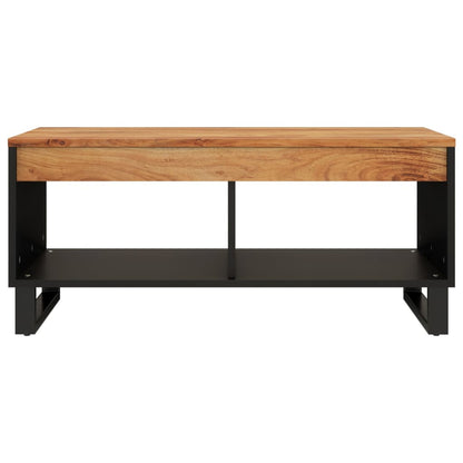 Tavolino da Salotto 90x50x40 cm in Legno Massello di Acacia