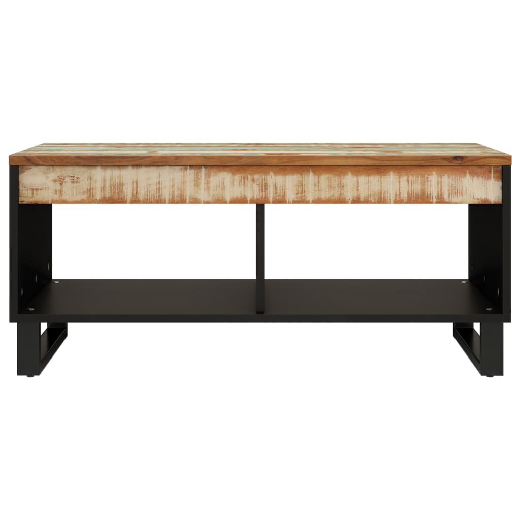 Tavolino da Salotto 90x50x40 cm in Legno Massello di Recupero