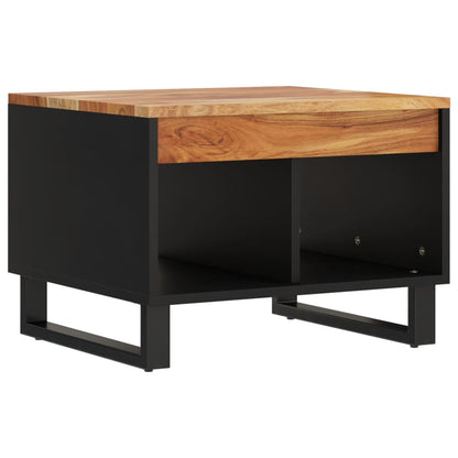 Tavolino da Salotto 55x50x40 cm in Legno Massello di Acacia