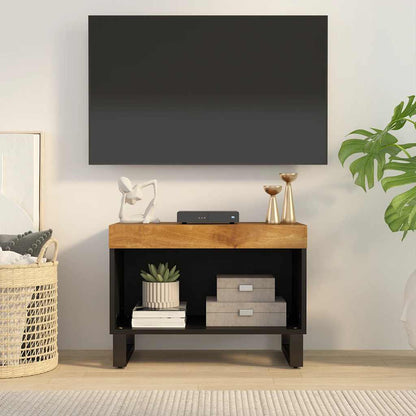 Mobile Porta TV 60x33x43,5 cm in Legno Massello di Mango