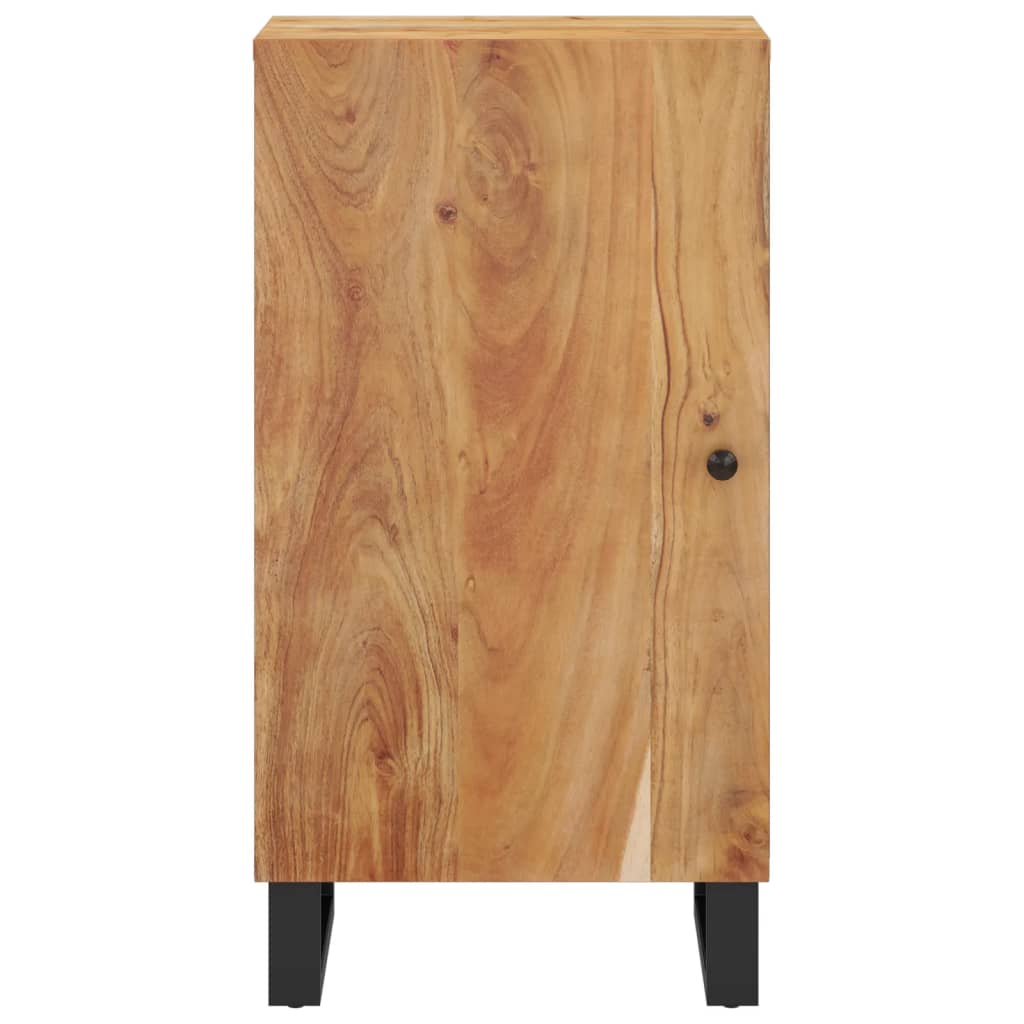 Credenza con Anta 40x31x75 cm in Legno Massello di Acacia