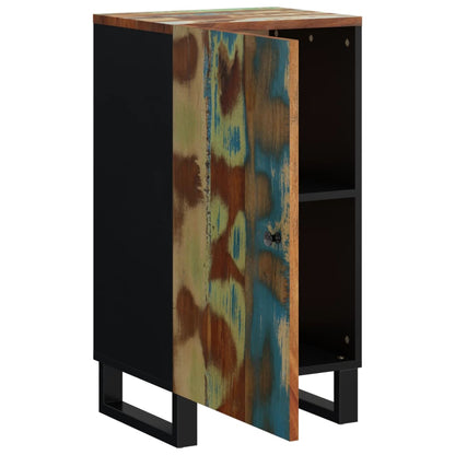 Credenza con Anta 40x31x75 cm in Legno Massello di Recupero