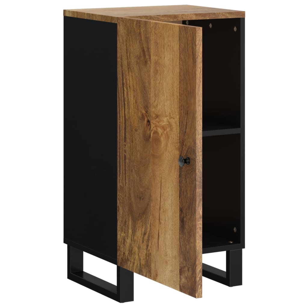 Credenza con Anta 40x31x75 cm in Legno Massello di Mango