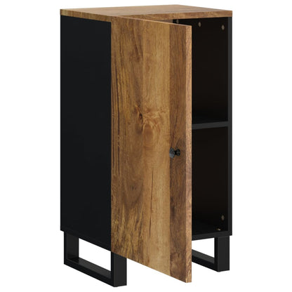Credenza con Anta 40x31x75 cm in Legno Massello di Mango