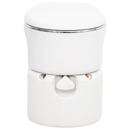 Toilette Integrata da Campeggio Bianca 24x17 L HDPE e Acciaio