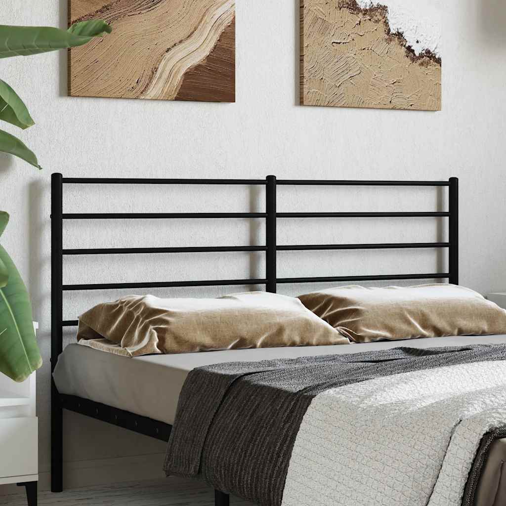 Testiera di Ricambio in Metallo Nero 120 cm