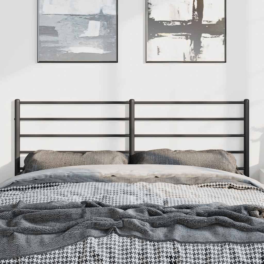 Testiera di Ricambio in Metallo Nero 135 cm