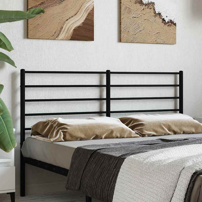 Testiera di Ricambio in Metallo Nero 140 cm