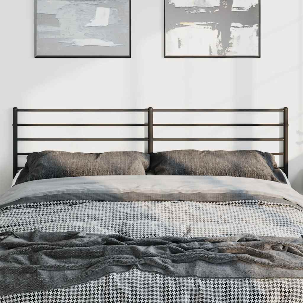 Testiera di Ricambio in Metallo Nero 180 cm