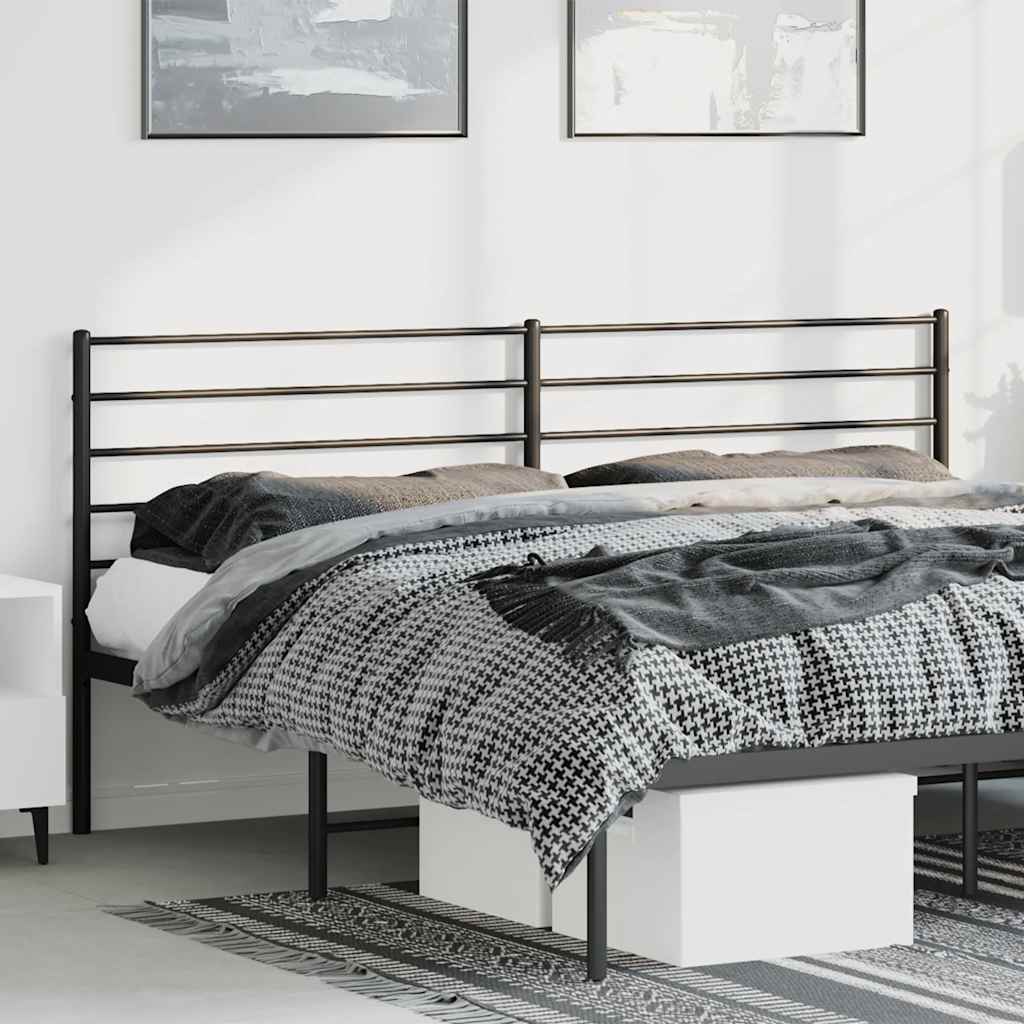 Testiera di Ricambio in Metallo Nero 180 cm