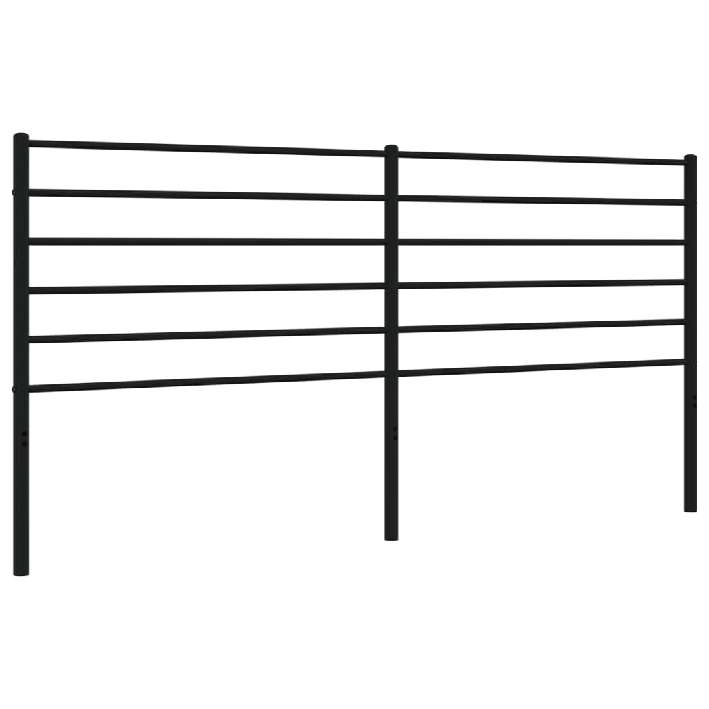 Testiera di Ricambio in Metallo Nero 200 cm