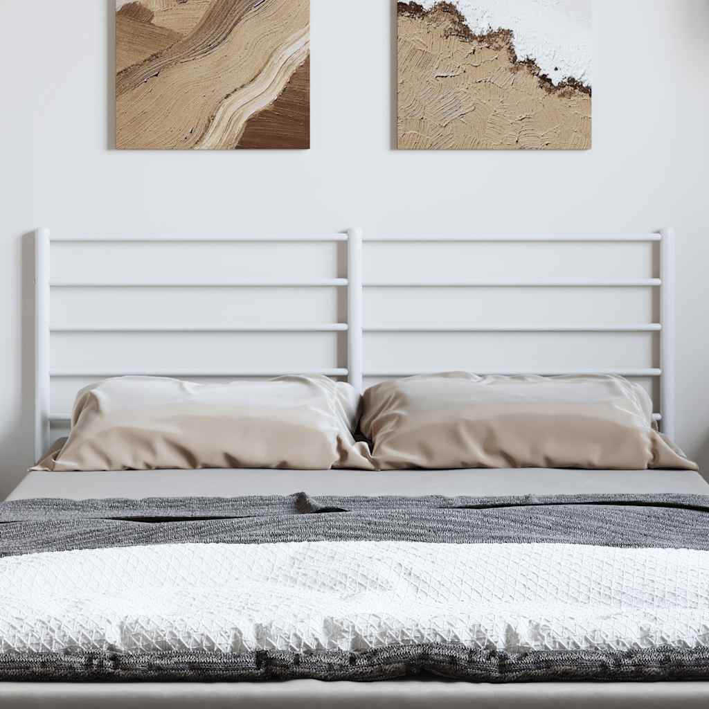 Testiera di Ricambio in Metallo Bianco 135 cm