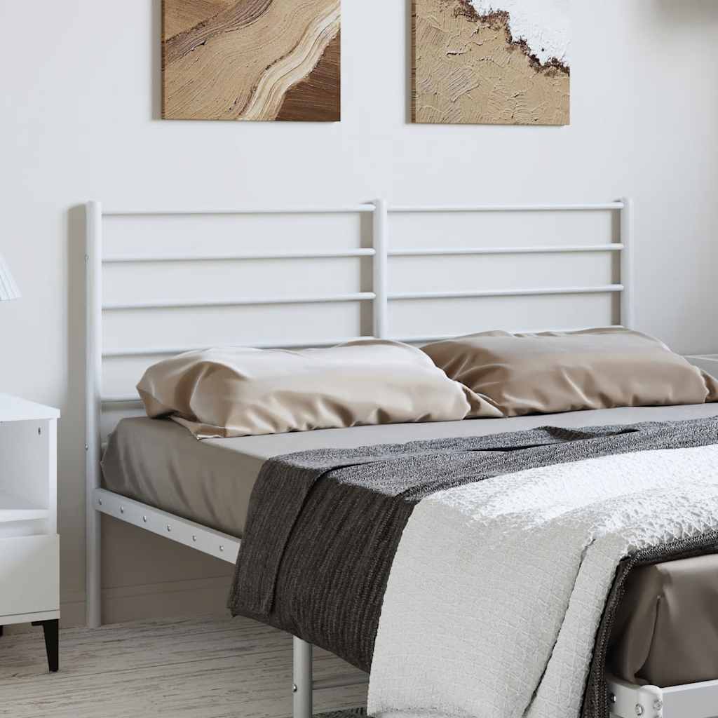 Testiera di Ricambio in Metallo Bianco 135 cm