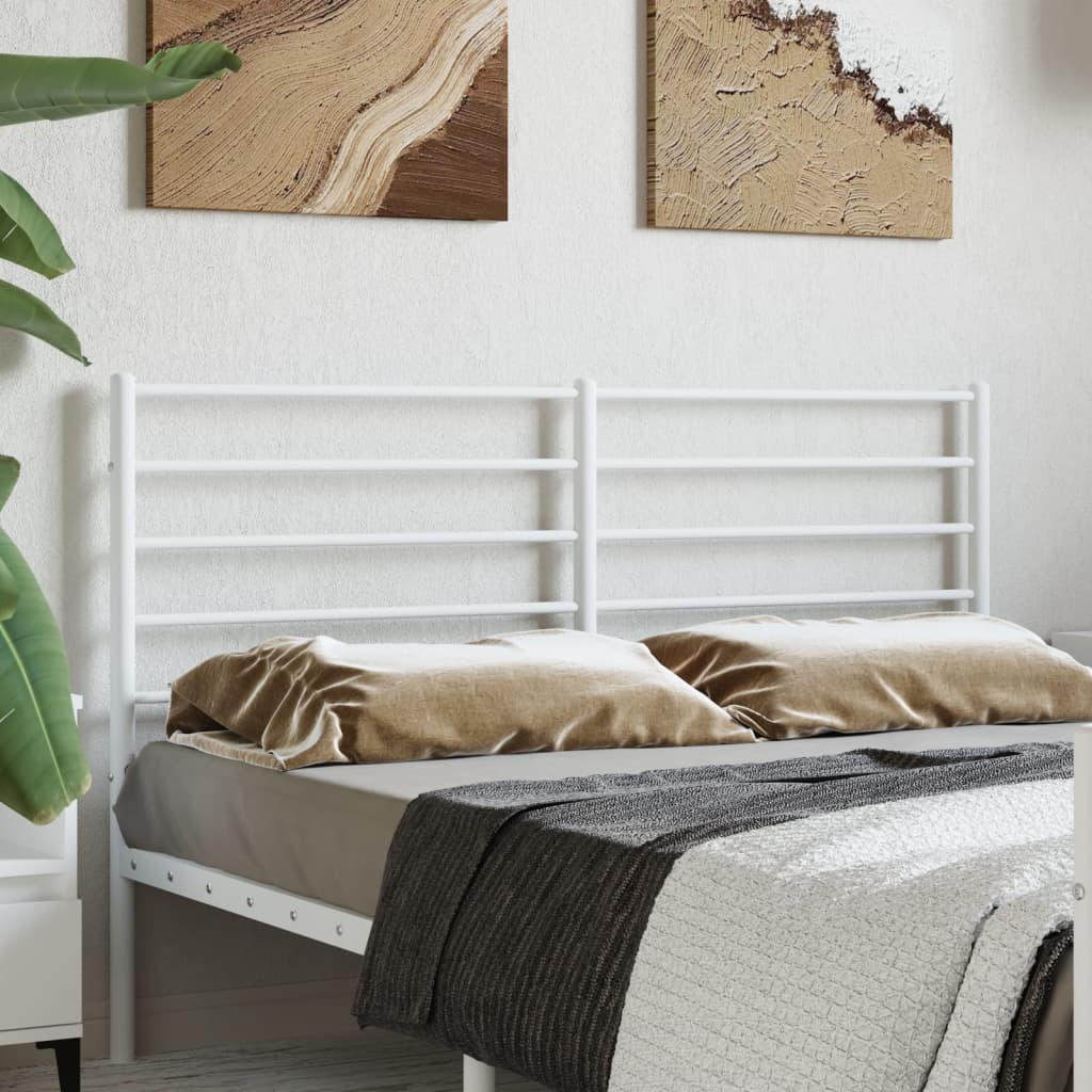 Testiera di Ricambio in Metallo Bianco 160 cm